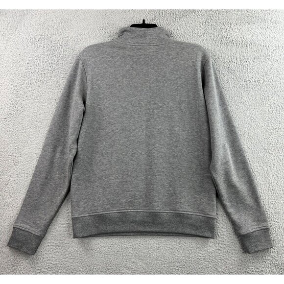 Revtown 1/4 Zip Fleece Pullover Mens Medium Gray Mock Neck Comfort Minimalist - Picture 3 of 16